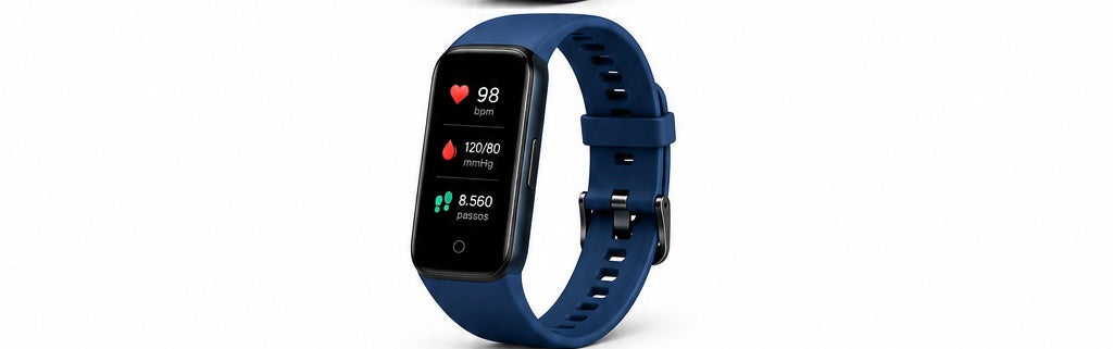 Pulseira Inteligente com Monitor de Frequência Cardíaca e Pressão Arterial IP67