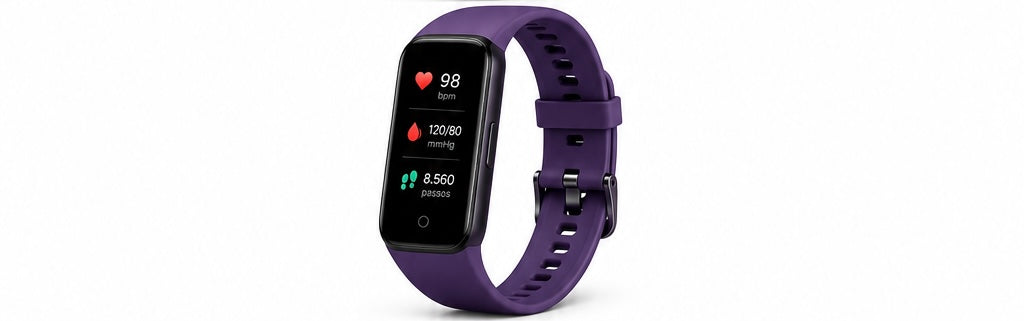 Pulseira Inteligente com Monitor de Frequência Cardíaca e Pressão Arterial IP67