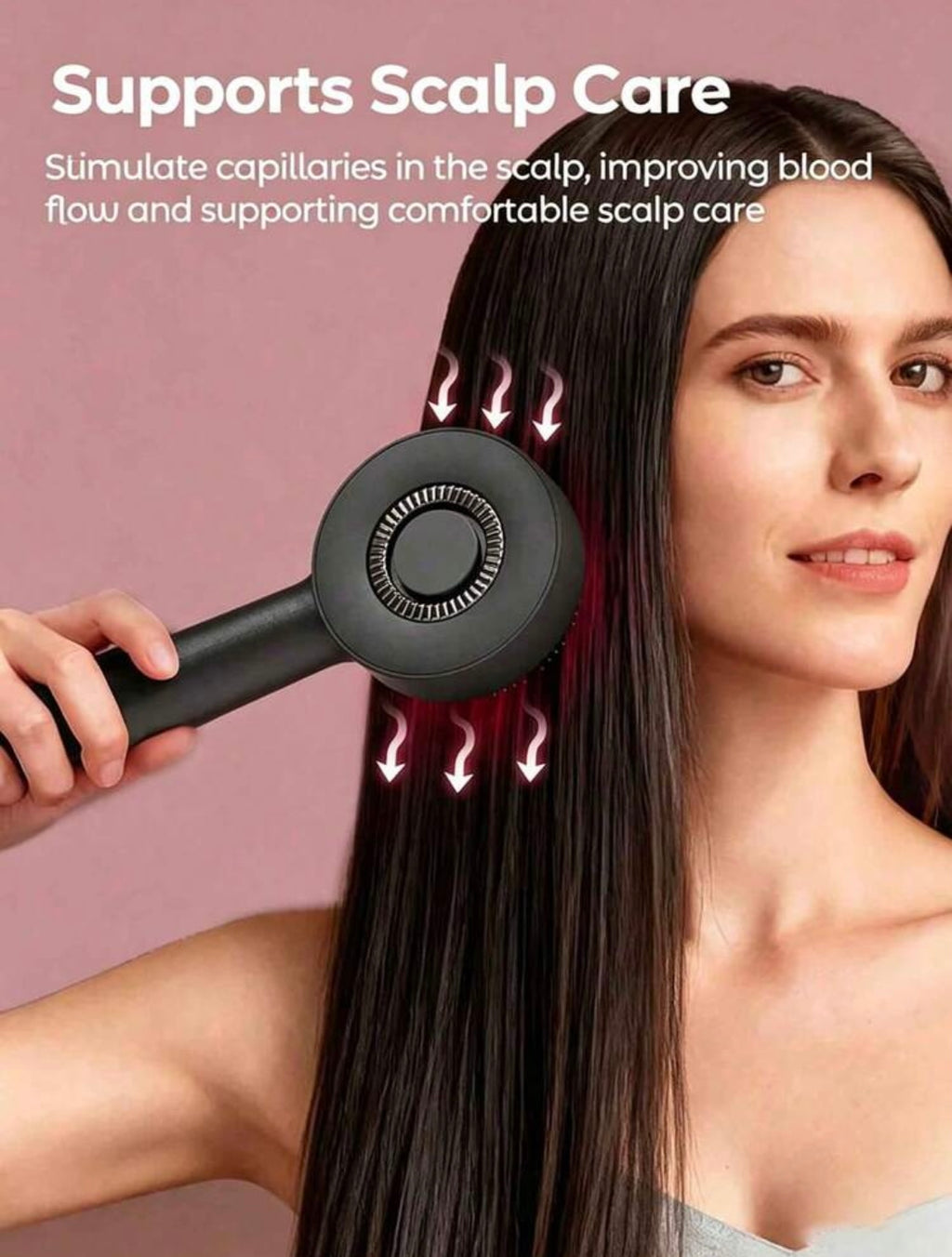 Escova Massageadora para Couro Cabeludo