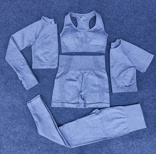 Conjunto de Yoga Sem Costúras 5 Peças