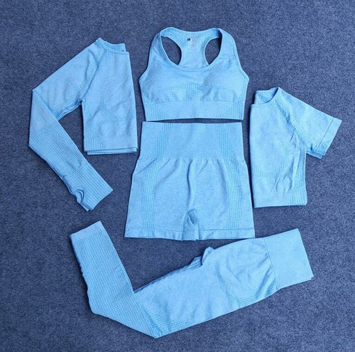 Conjunto de Yoga Sem Costúras 5 Peças