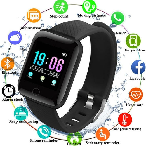 Pulseira Inteligente com Monitor de Frequência Cardíaca e Pressão Arterial IP67